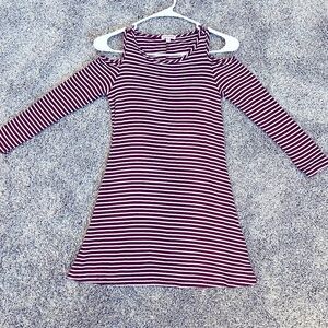 girls youth cold shoulder dress size 8